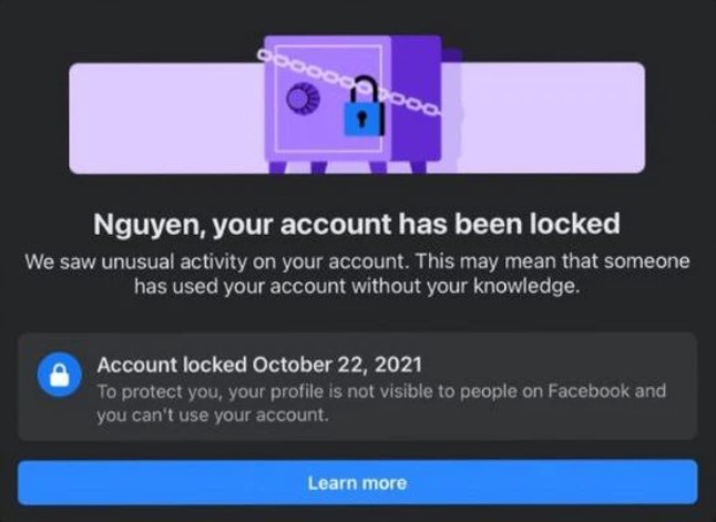 Cách đơn giản để kiến nghị mở tài khoản Facebook bị khóa - Ảnh 1.