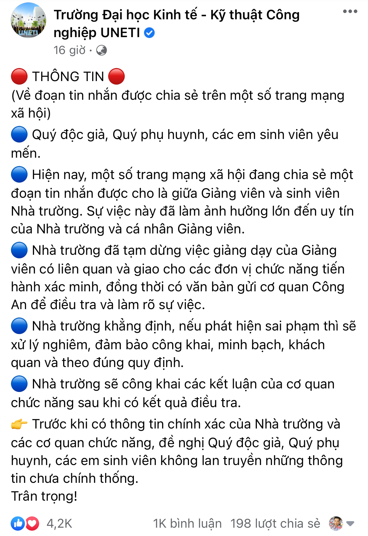 Công an Hà Nội vào cuộc xác minh thông tin giảng viên bị tố &quot;gạ&quot; dạy kèm nữ sinh tại khách sạn  - Ảnh 1.