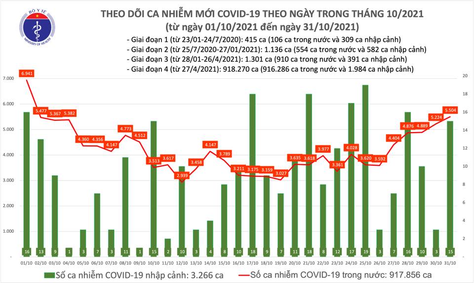 Bộ Y tế công bố tin tức mới nhất về dịch Covid-19 ngày 31/10 - Ảnh 1.