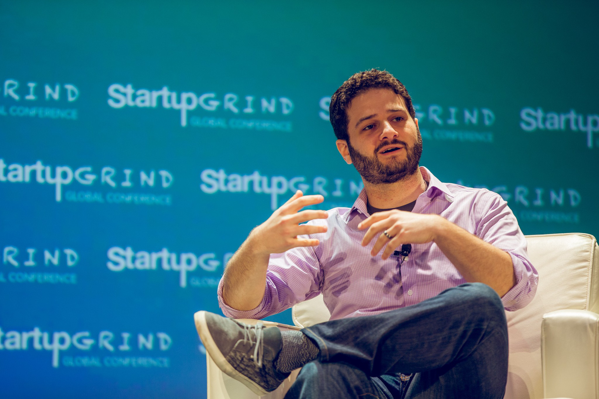 Dustin Moskovitz, một doanh nhân người Mỹ, người đồng sáng lập trang mạng xã hội nổi tiếng, Facebook. Ảnh: @AFP.