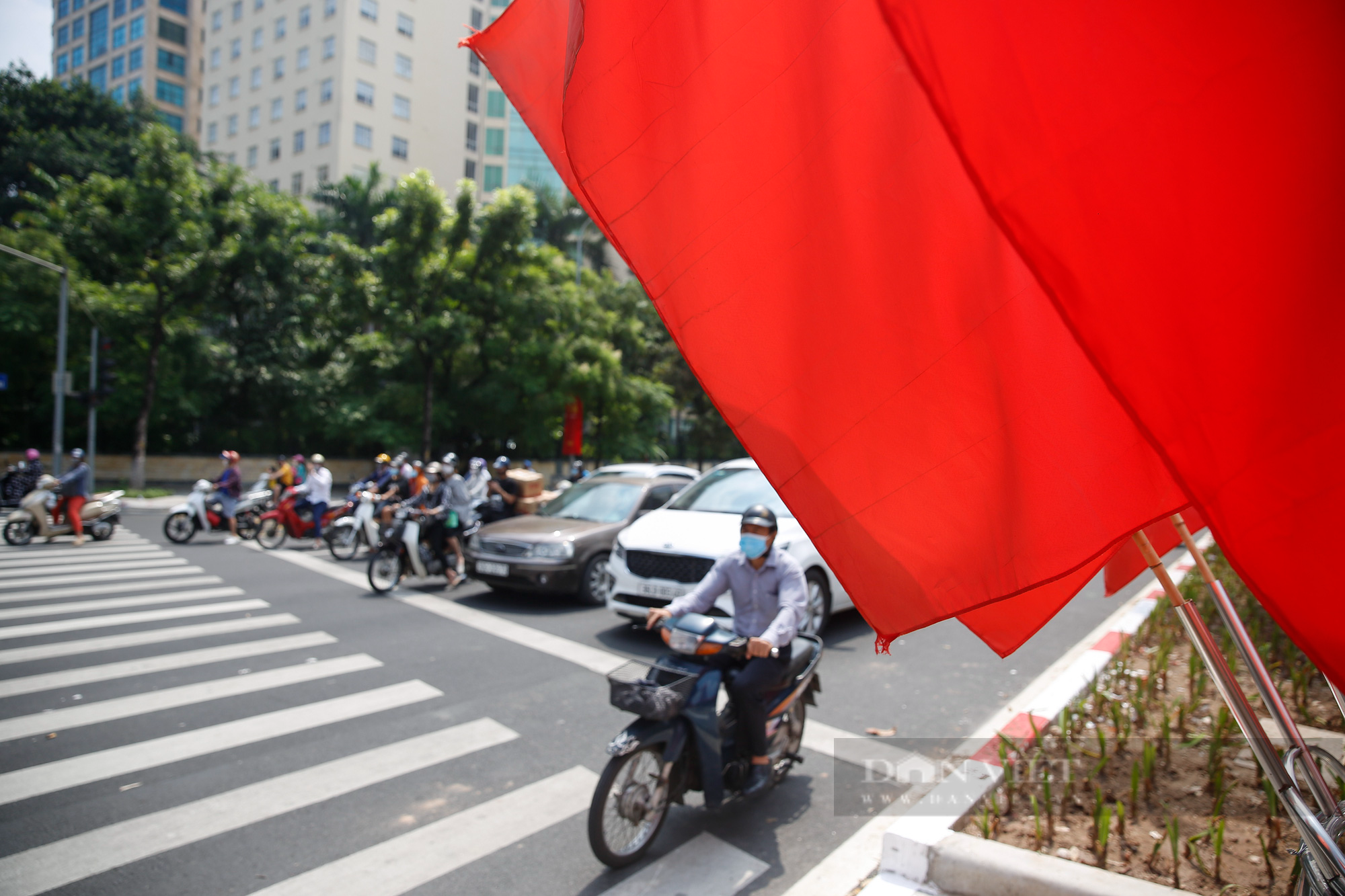Đường phố Hà Nội rực rỡ chào mừng Ngày Giải phóng Thủ đô  - Ảnh 11.