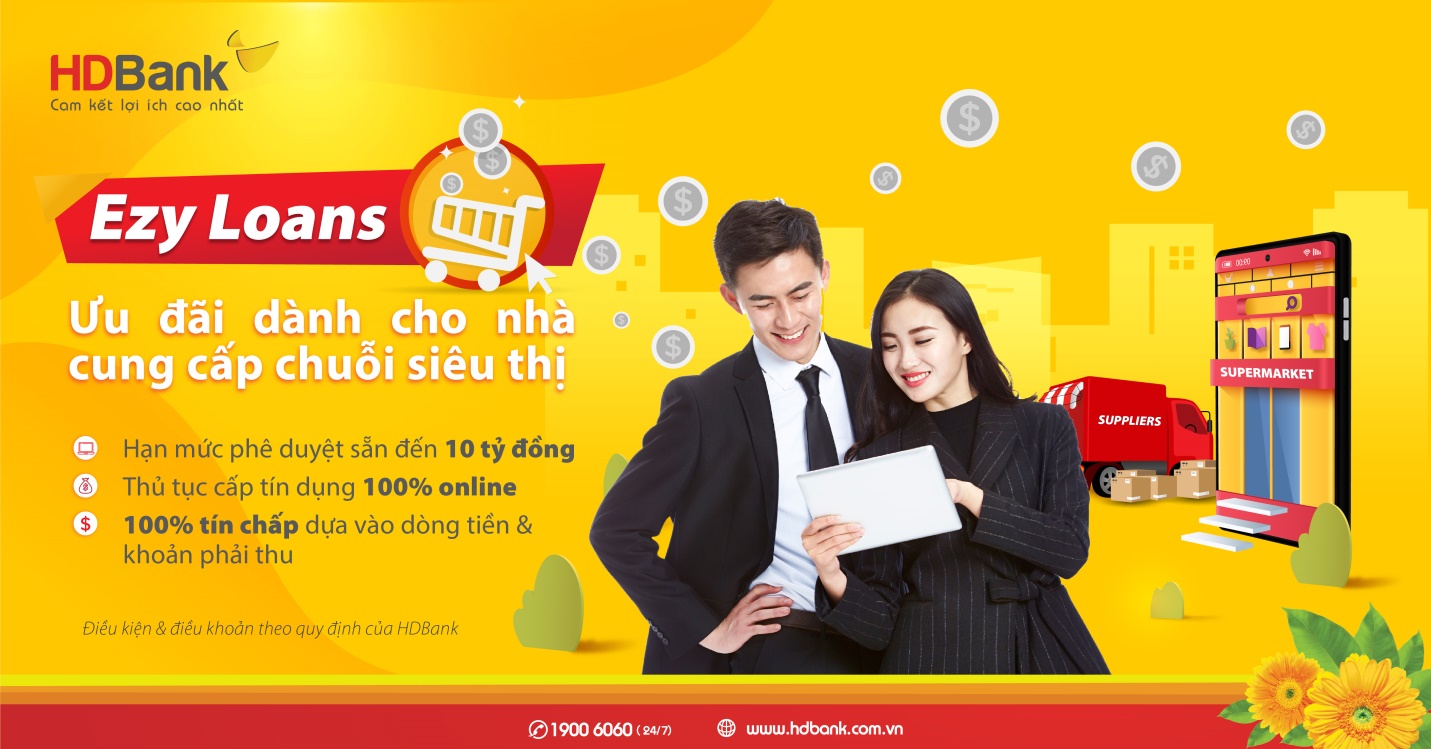 HDBank ưu đãi lãi suất cho nhà cung cấp siêu thị qua chương trình tín dụng 100% online - Ảnh 3.