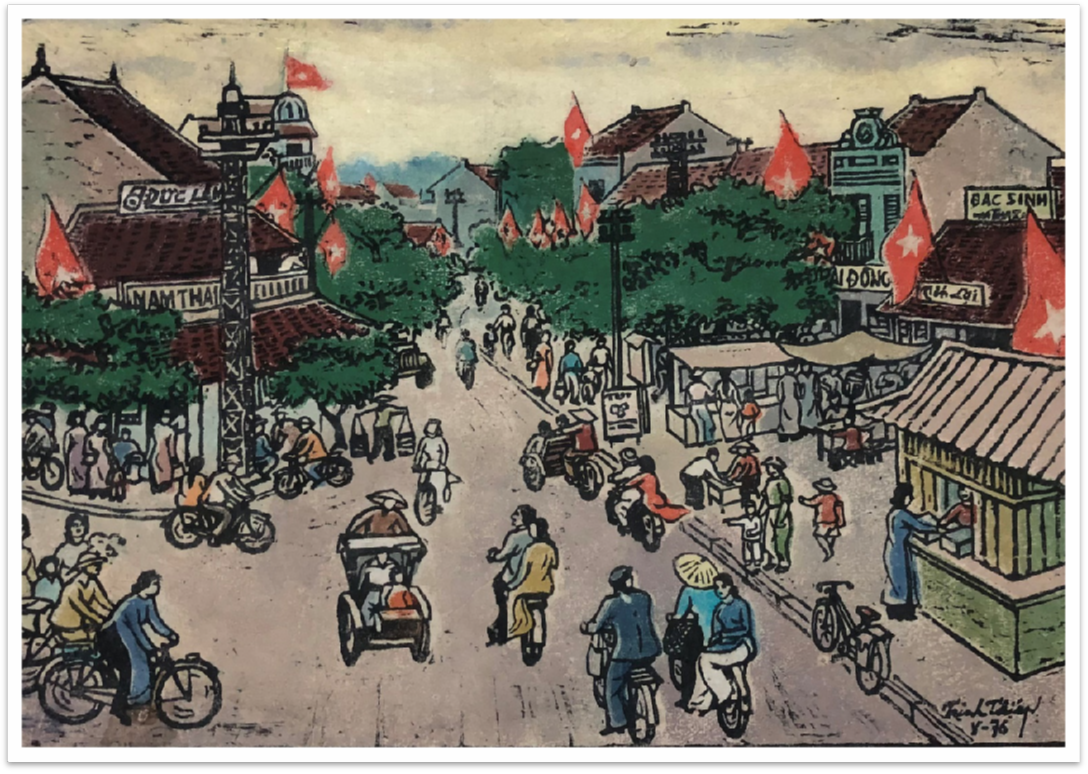 Những ngày kháng chiến lịch sử ở Hà Nội qua các tác phẩm hội họa - Ảnh 13.