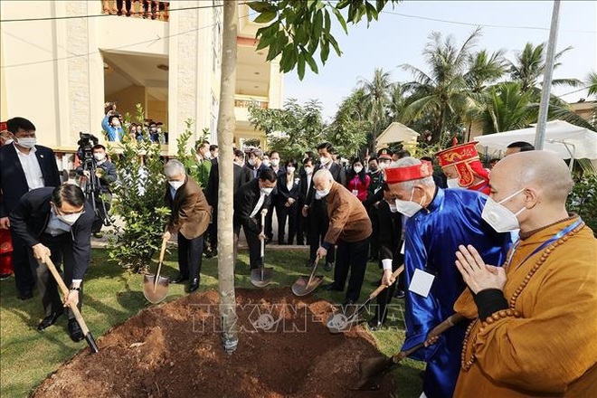 Tổng Bí thư dự Ngày hội Đại đoàn kết toàn dân tộc tại xã Yên Sở - Ảnh 5.