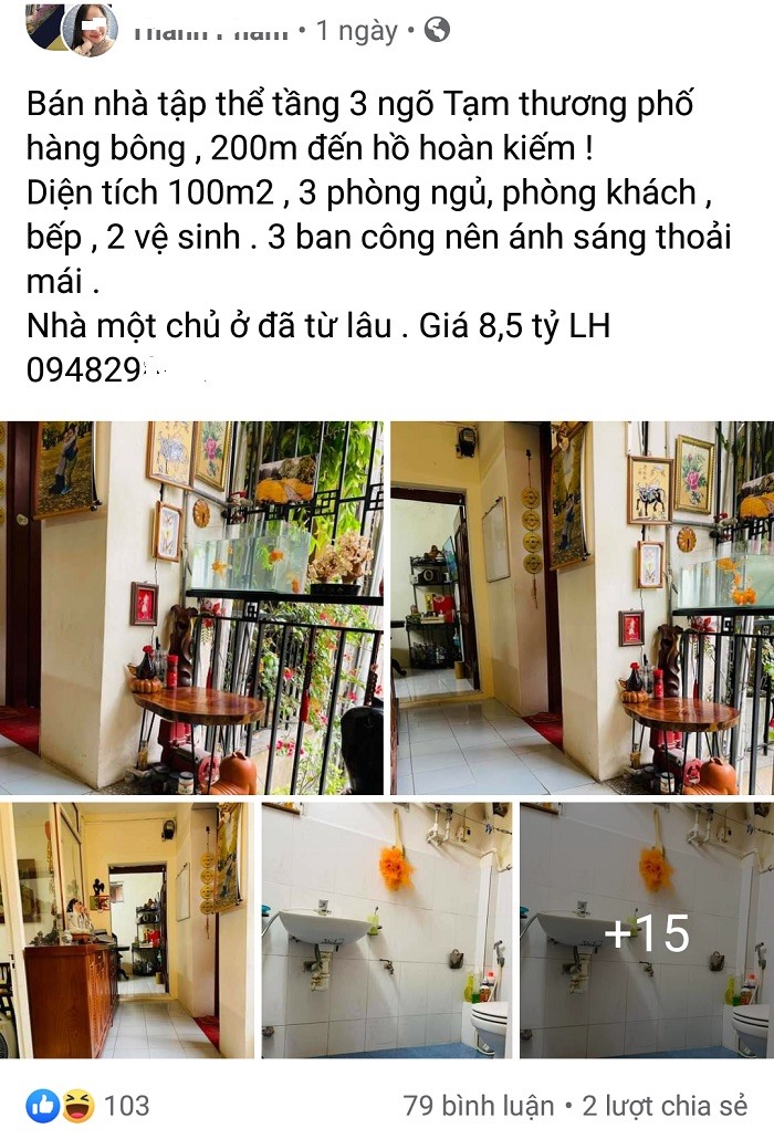 Cận cảnh khu tập thể tại phố cổ Hà Nội có căn hộ rao bán giá 8,5 tỷ đồng - Ảnh 1.