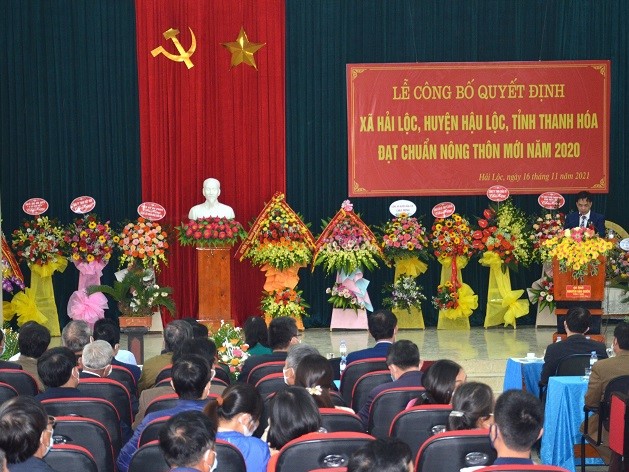 Thanh Hóa: Huyện Hậu Lộc thêm một xã đạt chuẩn nông thôn mới - Ảnh 1.