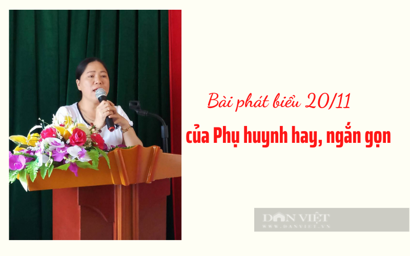 Bài phát biểu 20/11 của phụ huynh hay, ngắn gọn năm 2021 - Ảnh 1.