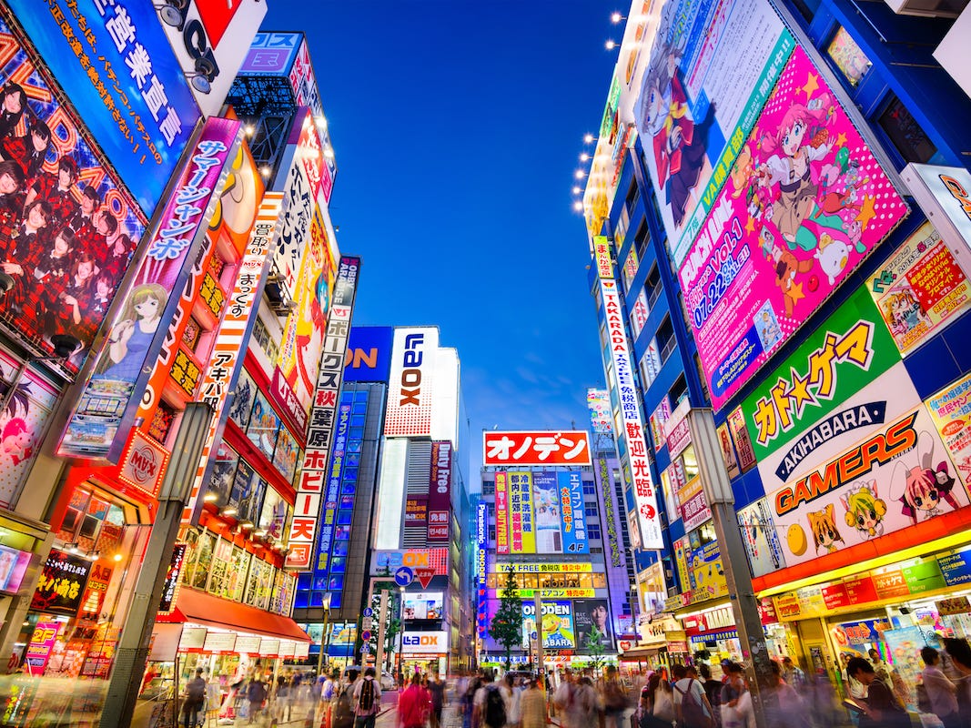 Nhật Bản có thị trường thương mại điện tử phát triển tốt và đã ghi nhận mức tăng trưởng bền vững trong 5 năm qua. Ảnh: @AFP.