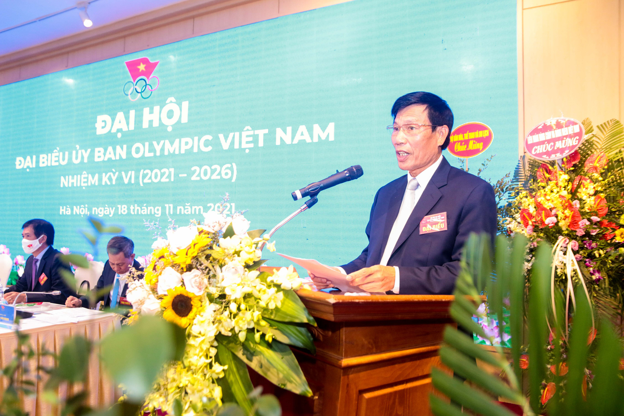 ĐT Việt Nam là điểm nhấn tại Đại hội Uỷ ban Olympic Việt Nam nhiệm kỳ 2021-2026 - Ảnh 1.