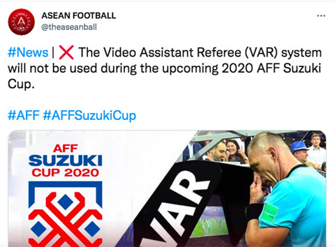 VAR không được áp dụng tại AFF Suzuki Cup 2020 - Ảnh 1.