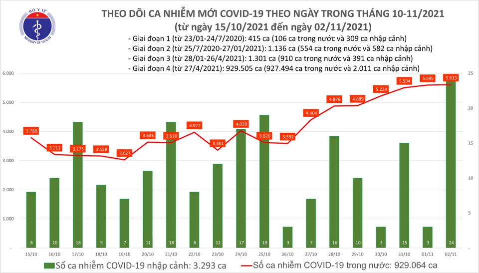 Diễn biến dịch Covid-19 ngày 2/11: Xuất hiện nhiều ổ dịch nhỏ trong cộng đồng - Ảnh 1.