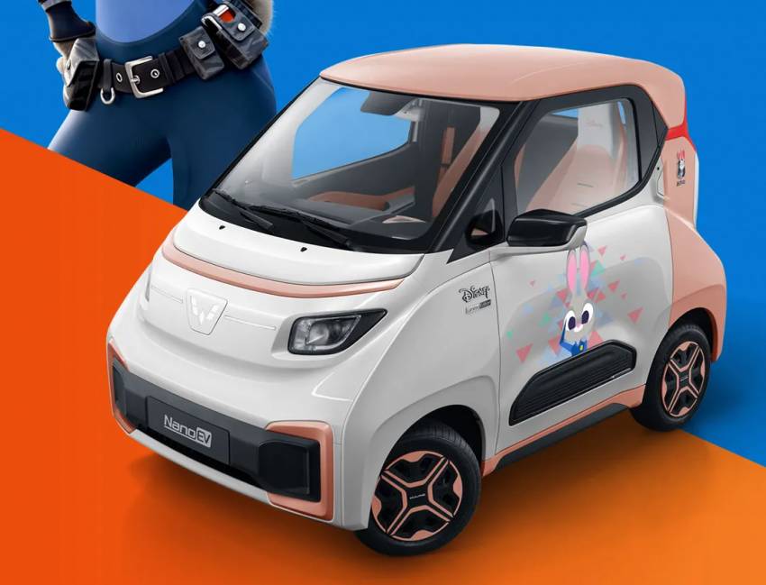 Chiếc xe điện Wuling NanoEV mới đã được Wuling Hong Guang giới thiệu gần đây tại Triển lãm ô tô quốc tế Thiên Tân 2021. Ảnh: @Paultan.