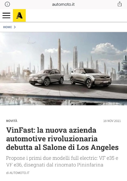 Báo Italy gọi VinFast là hãng xe tạo nên cuộc “cách mạng” - Ảnh 1.