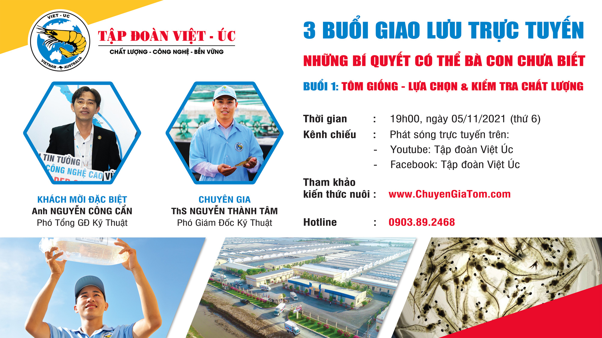 Việt Úc giao lưu trực tuyến thứ 6 hàng tuần: Tương tác nhanh chóng, nâng cao hiệu quả nuôi tôm cho bà con - Ảnh 1.