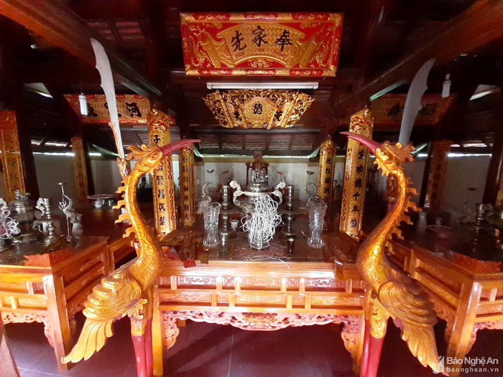 Độc đáo nhà thờ họ Nguyễn Thịnh đại tôn ở Nghệ An lưu giữ 11 sắc phong cổ quý hiếm - Ảnh 11.