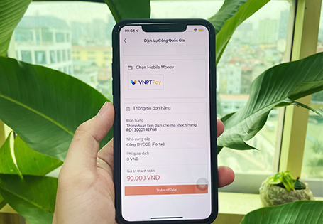 VNPT là đơn vị đầu tiên tích hợp thanh toán bằng Mobile Money trên Cổng Dịch vụ công Quốc gia - Ảnh 1.