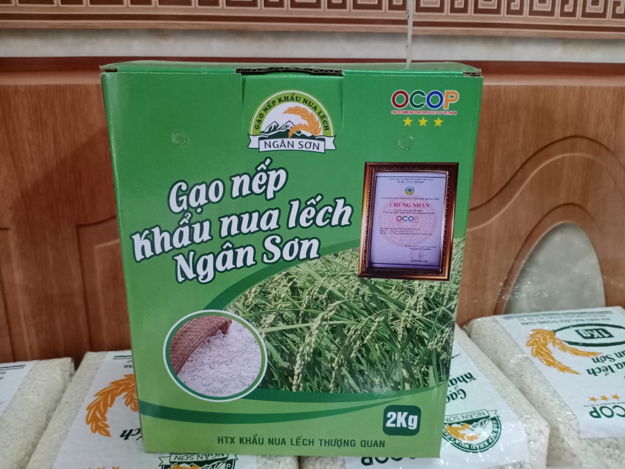 Sản phẩm OCOP 3 sao - gạo nếp Khẩu Nua Lếch góp phần nâng cao thu nhập cho người dân - Ảnh 3.