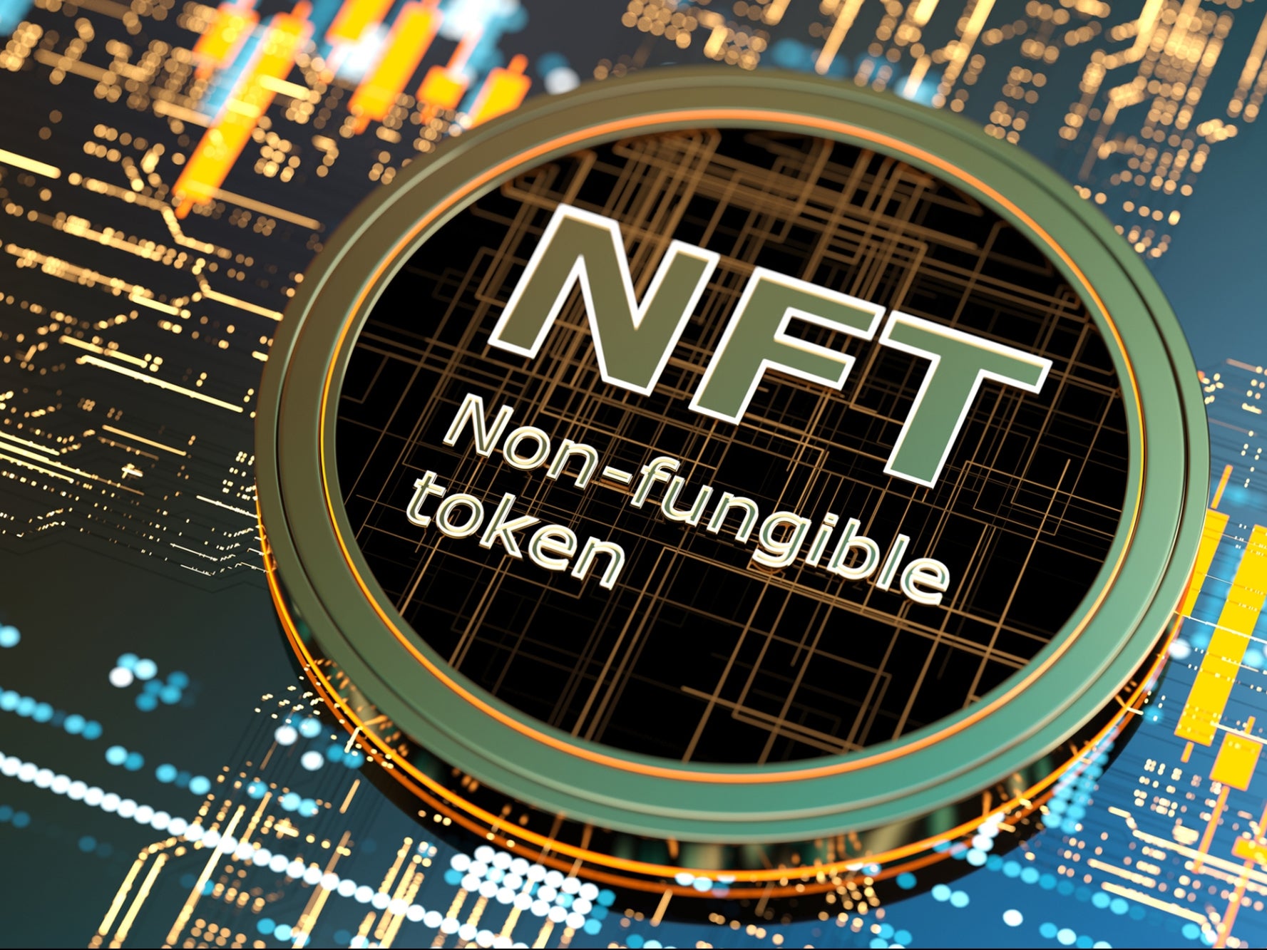 Có thể thấy, cơn sốt NFT (Non-Fungible Token) hay token không thể thay thế đang gia tăng trên toàn cầu. Ảnh: @AFP.