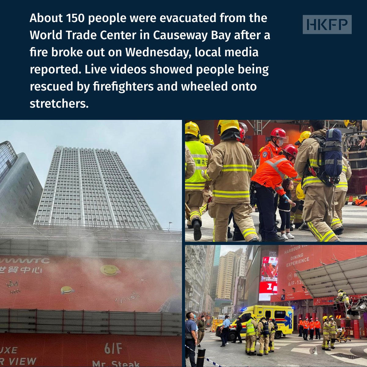 Hàng trăm người mắc kẹt trong vụ cháy trung tâm mua sắm Hong Kong - Ảnh 1.