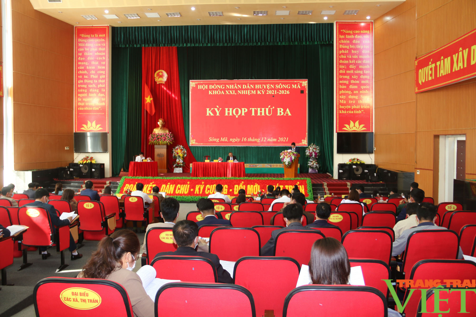 HĐND huyện Sông Mã (Sơn La): Tổ chức kỳ họp thứ 3, khoá XXI,  nhiệm kỳ 2021 – 2026 - Ảnh 1.