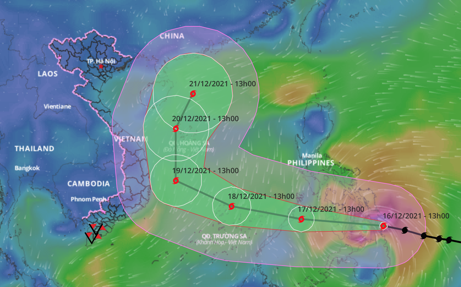MỚI NHẤT: Siêu bão RAI đã ở ngay cạnh biển Đông, Ban chỉ đạo phòng chống thiên tai lên 2 kịch bản gấp - Ảnh 3.