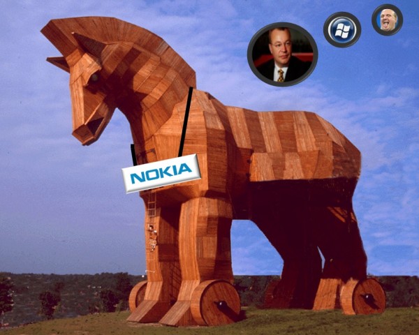 Không chỉ xuất hiện trong thần thoại Hy Lạp, mà khái niệm &quot;con ngựa thành Troy&quot; bất ngờ trở thành âm mưu nung nấu đầy bí ẩn trong thương vụ Microsoft mua lại bộ phận điện thoại của Nokia các đây 8 năm trước.