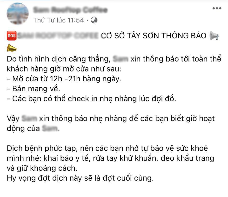 Dịch Covid-19 tại Hà Nội: Dừng bán tại chỗ, chủ nhà hàng lo “sốt vó” - Ảnh 2.