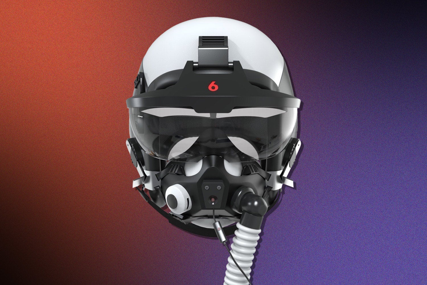 Tấm che mặt thực tế ảo của phi công có thể mô phỏng sự hiện diện của các máy bay khác, chồng lên một đối thủ tổng hợp trong thế giới thực. Ảnh: @Red 6.