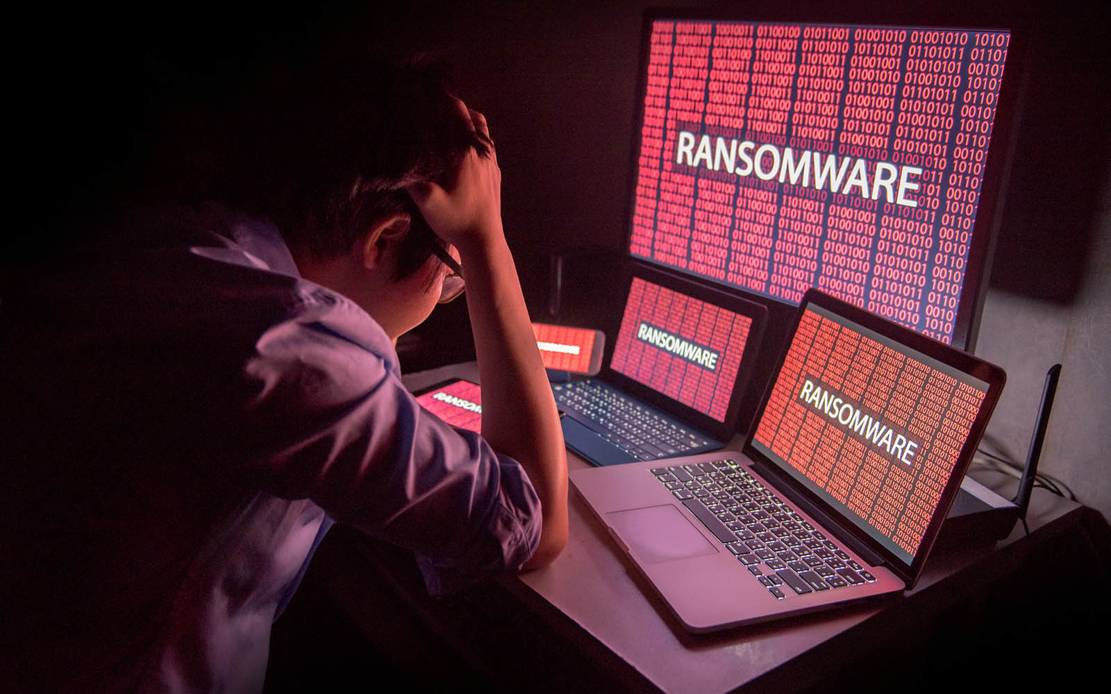Ransomware là &quot;mối nguy hiểm trực tiếp nhất đối với các doanh nghiệp&quot;. Ảnh: @AFP.