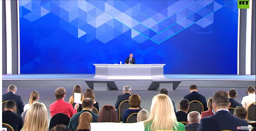 Trực tiếp: Putin bất ngờ tổ chức họp báo với 500 phóng viên giữa lúc đối đầu với phương Tây về Ukraine - Ảnh 13.