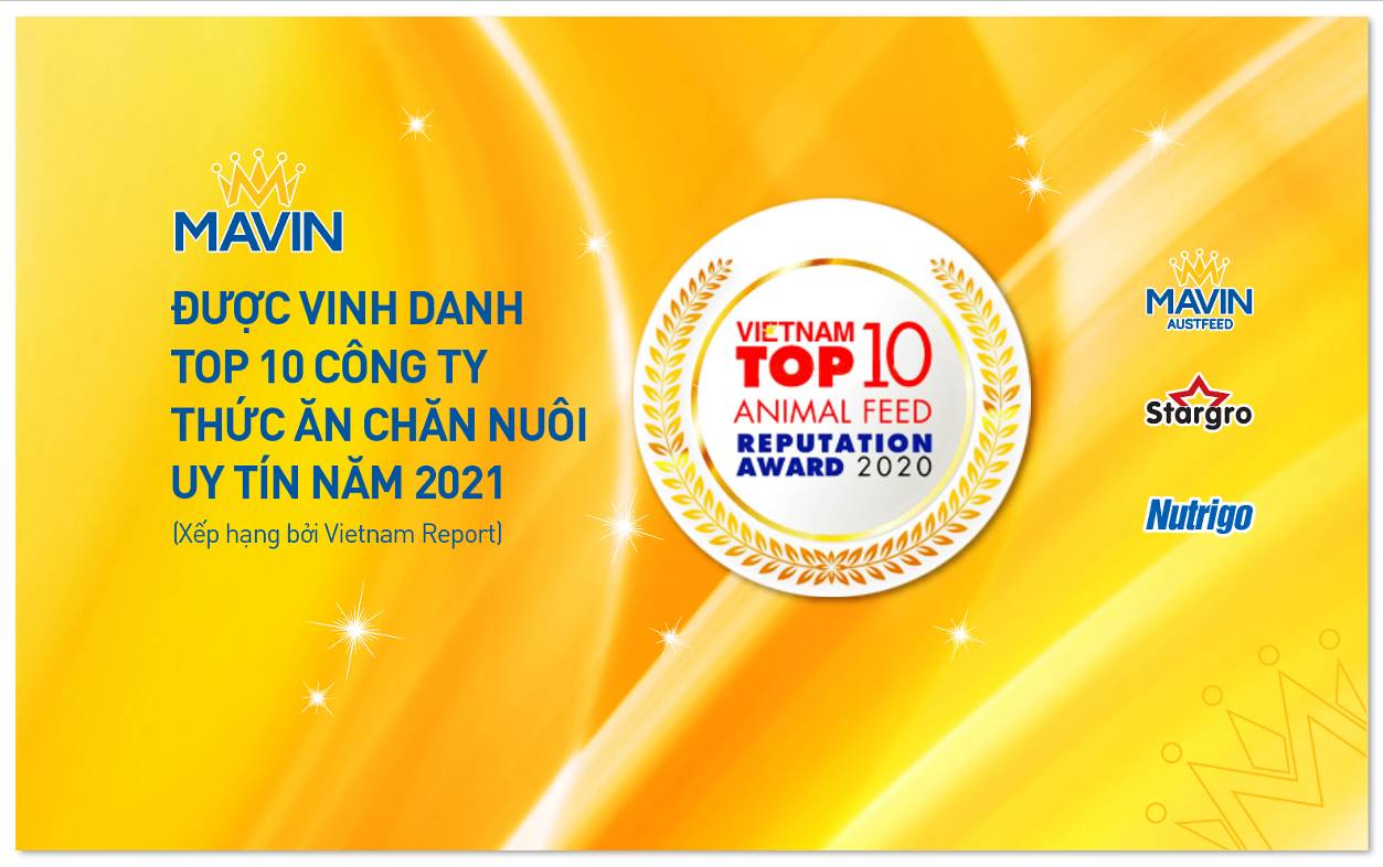 Mavin trong Top 10 Công ty Thức ăn chăn nuôi uy tín năm 2021 - Ảnh 1.