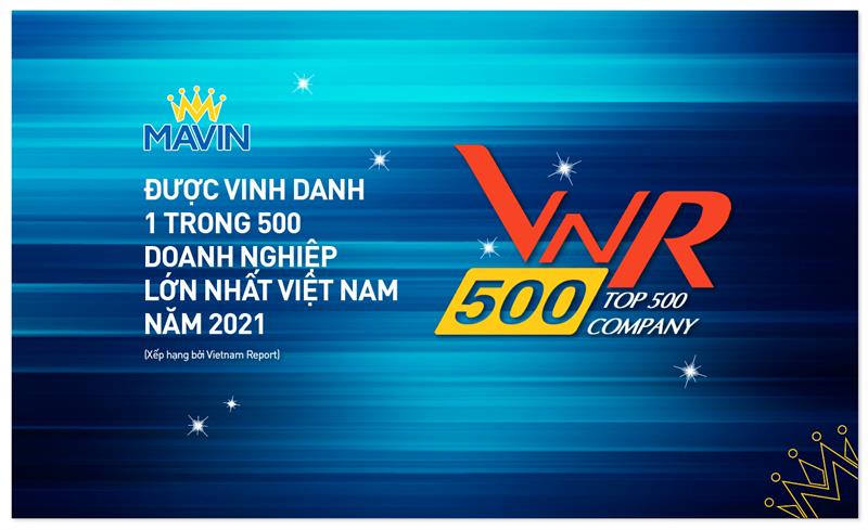 Mavin tiếp tục được vinh danh trong TOP 500 doanh nghiệp lớn nhất VN - Ảnh 1.