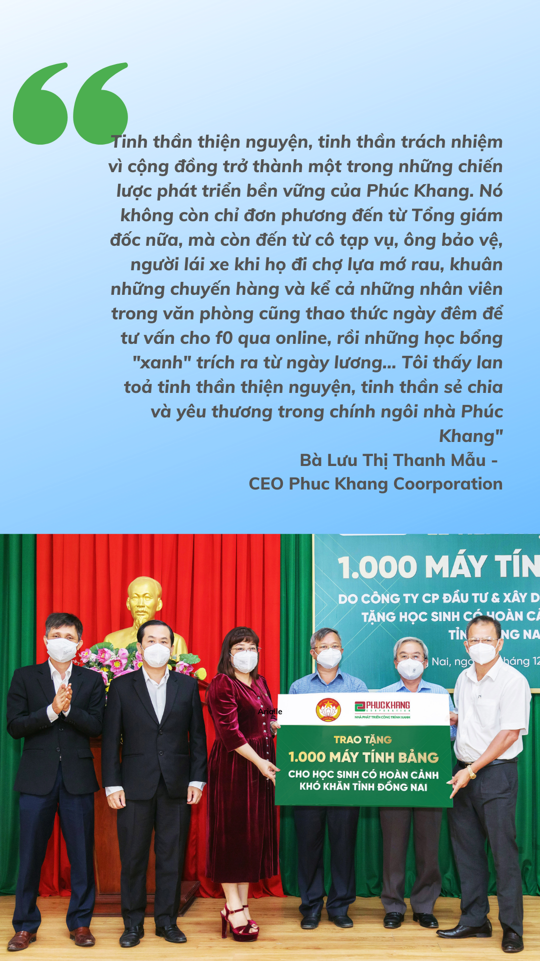 CEO Xanh LƯU THỊ THANH MẪU: “Trong nghịch cảnh, chúng ta nhìn thấy ánh sáng lấp lánh của tình yêu thương” - Ảnh 11.