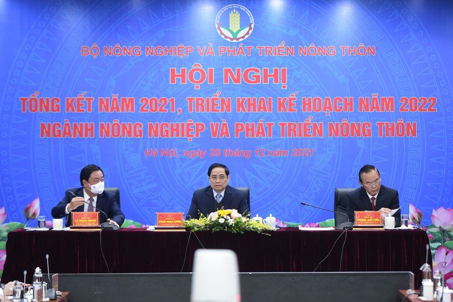 Thủ tướng Phạm Minh Chính dự Hội nghị tổng kết ngành nông nghiệp năm 2021, năm của những kỷ lục mới - Ảnh 2.