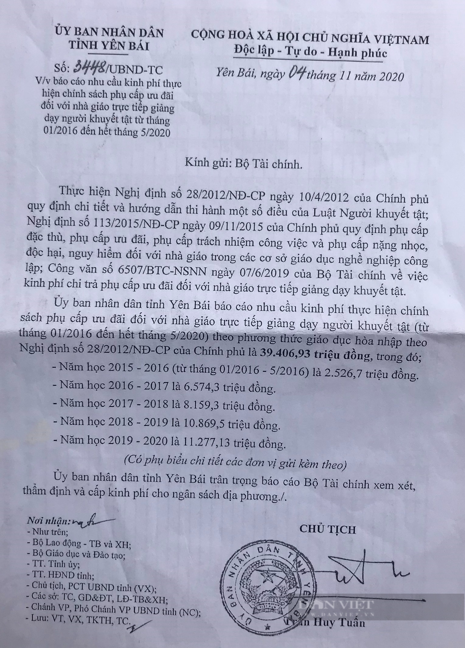 Vụ Giáo viên dạy học sinh khuyết tật chưa nhận được phụ cấp: Trách nhiệm của Sở Giáo dục và Đào tạo Yên Bái - Ảnh 3.