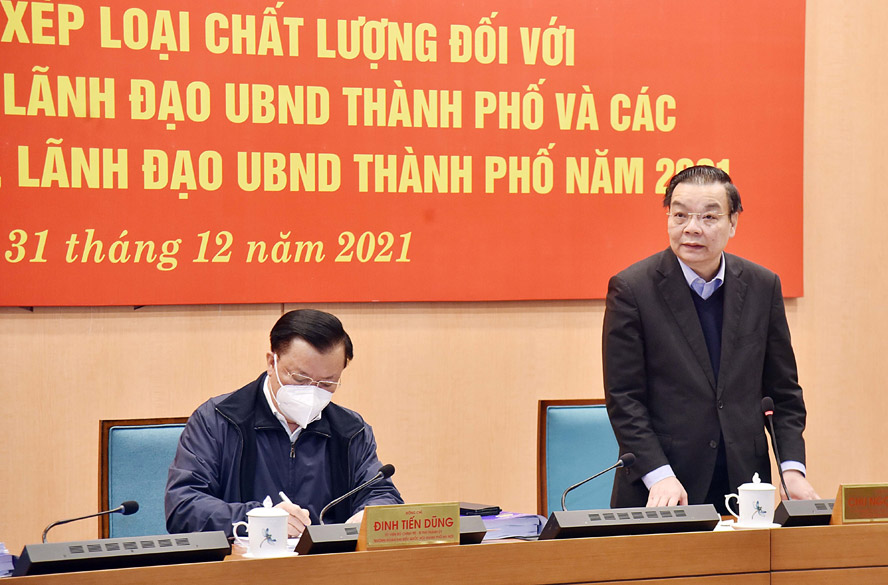 Hà Nội kiểm điểm đánh giá chất lượng đội ngũ lãnh đạo UBND TP - Ảnh 1.