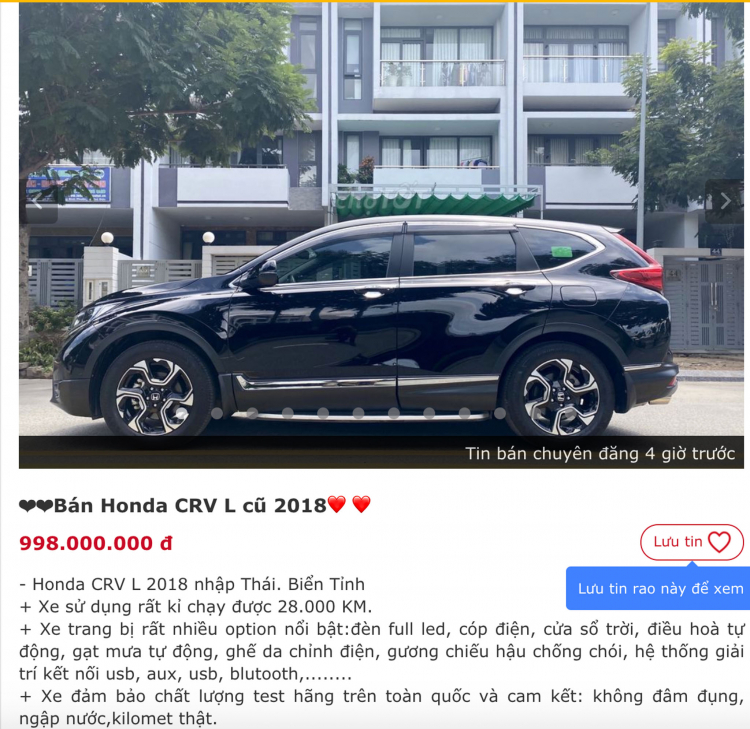 Khó tin với độ giữ giá của Honda CR-V ở Việt Nam - Ảnh 2.