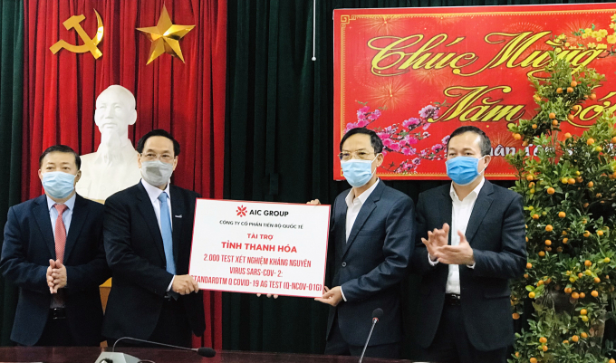 Tập đoàn AIC GROUP tài trợ Thanh Hoá xét nghiệm virus SARS-CoV-2 - Ảnh 1.