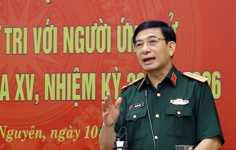Tướng Phan Văn Giang cam kết góp sức phát triển kinh tế - xã hội vùng Trung du Bắc Bộ - Ảnh 1.