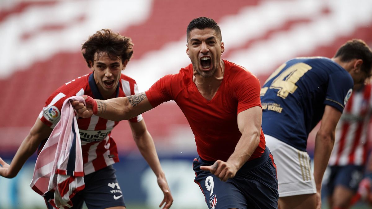 Atletico Madrid hạ Osasuna, HLV Simeone đưa Luis Suarez &quot;lên mây xanh&quot; - Ảnh 1.