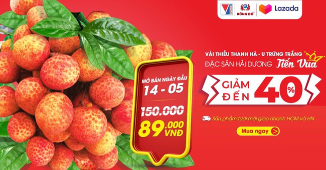 Vải thiều Thanh Hà lên sàn Lazada, Sendo giá 150 nghìn/kg, giao tới tay khách chỉ trong 4 giờ - Ảnh 8.