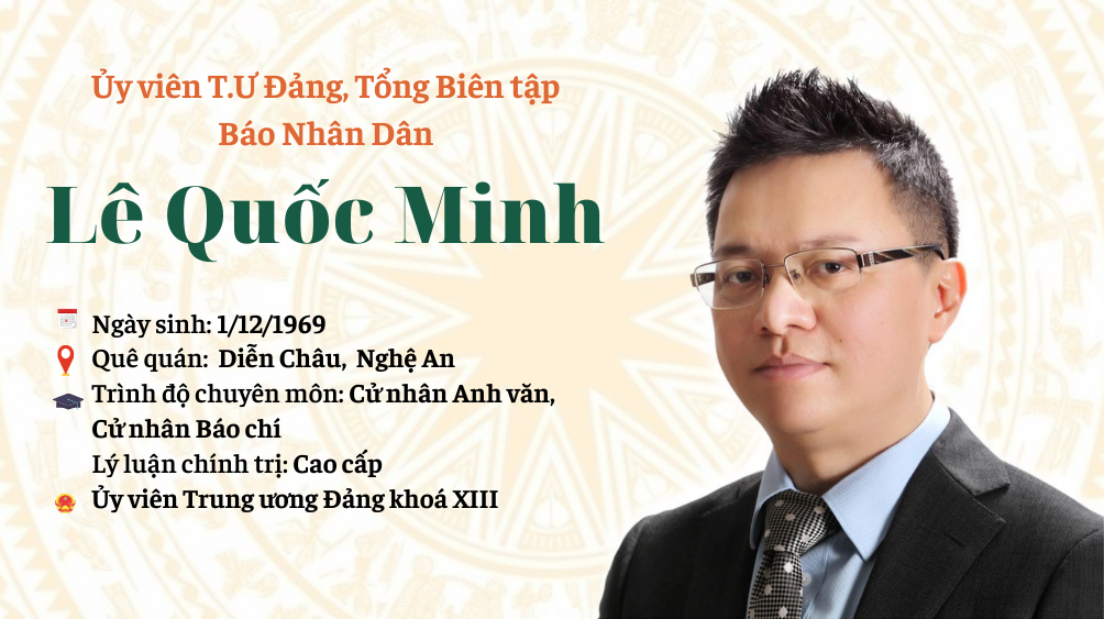 Infographic: Sự nghiệp Tổng Biên tập Báo Nhân Dân Lê Quốc Minh - Ảnh 1.