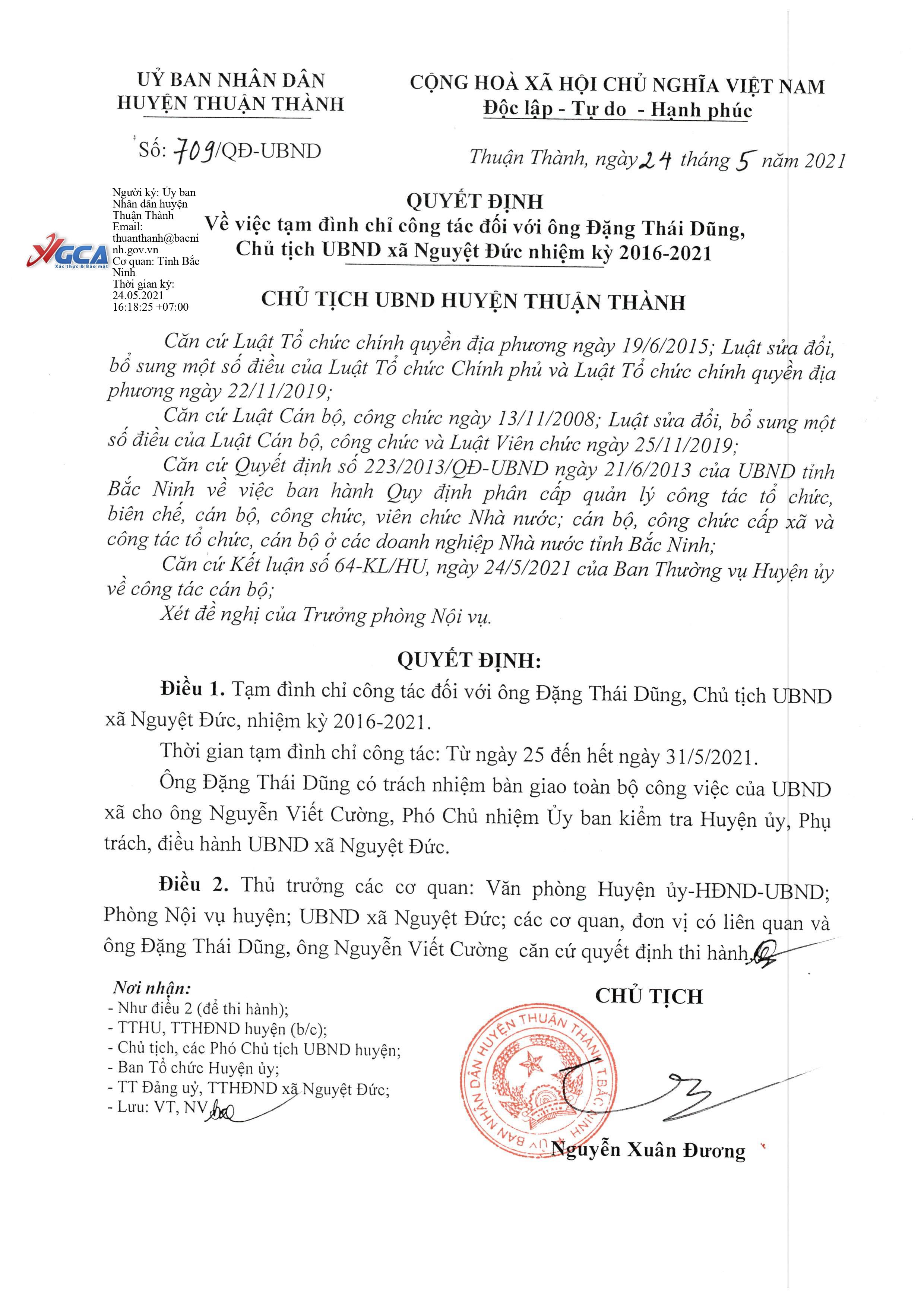 Bắc Ninh: Chủ tịch xã có chùm ca bệnh 17 người mắc Covid-19 bị tạm đình chỉ công tác 1 tuần - Ảnh 1.