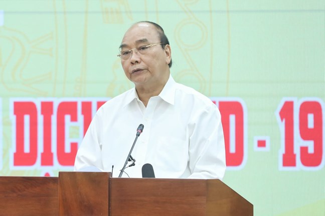 Chủ tịch nước Nguyễn Xuân Phúc dự lễ phát động đợt cao điểm quyên góp ủng hộ phòng, chống dịch Covid-19 - Ảnh 1.