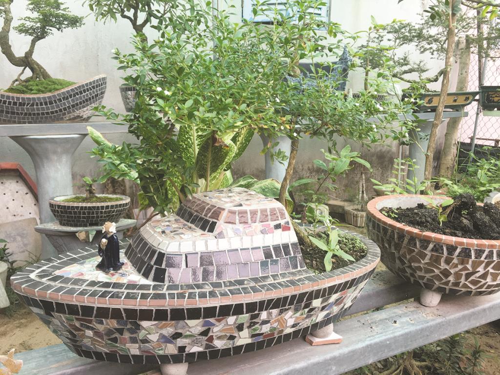 Những chiếc chậu thuyền chở cây cảnh lạ mắt, không giống ai của một lão nông ở An Giang - Ảnh 1. Những chiếc chậu thuyền chở cây cảnh lạ mắt, không giống ai của một lão nông ở An Giang - Ảnh 1.