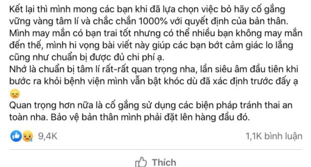 Kể lại chuyện phá thai, cô gái gây tranh cãi dữ dội trên mạng - Ảnh 1.