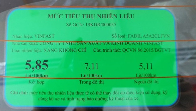 Bất ngờ với mức &quot;ăn xăng&quot; của xe VinFast Fadil - Ảnh 1.