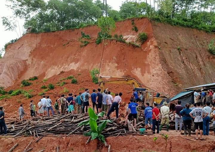 Yên Bái: Sạt lở đất làm chết một phụ nữ - Ảnh 1.