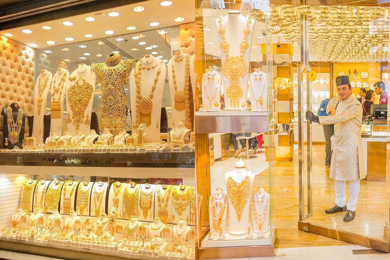 Lóa mắt trước khu chợ toàn bằng vàng ở UAE - Ảnh 1.