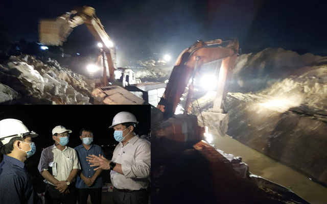 Quảng Ngãi: Xuyên đêm trên công trình kè khẩn cấp 100 tỷ 